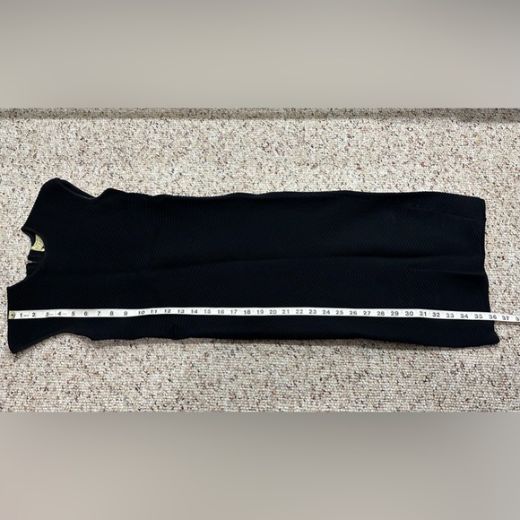 Torn By Ronny Kobo Black Knit Ribbed Dress Sz small - Picture 4 of 5